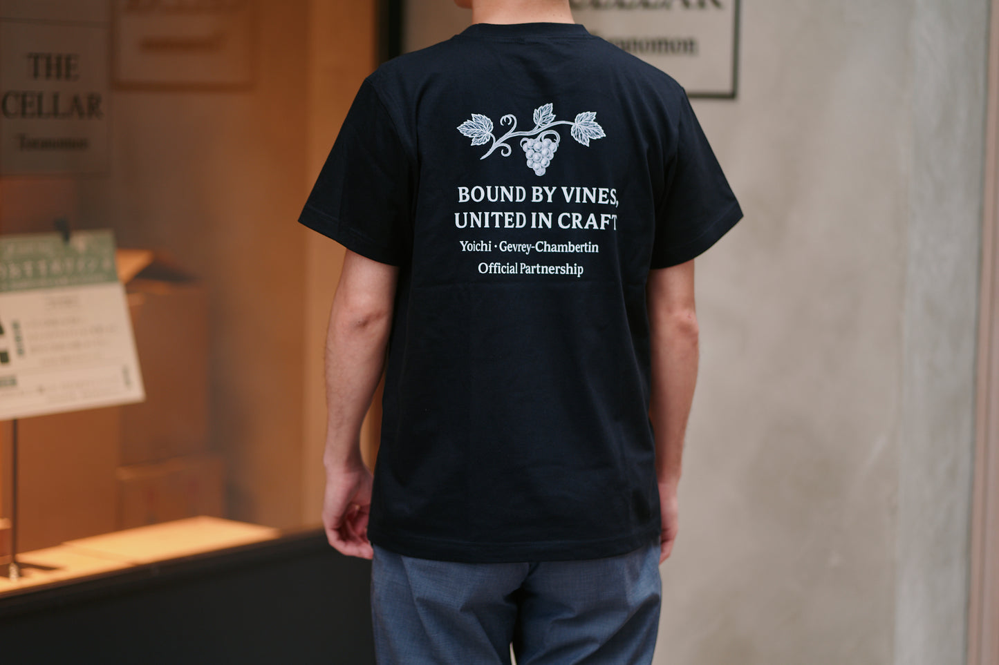 余市 × ジュヴレ・シャンベルタン 5.6oz Tシャツ(Mサイズ)