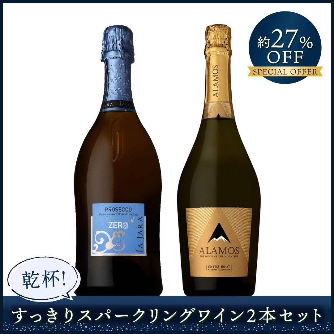【乾杯】すっきりスパークリングワイン2本セット