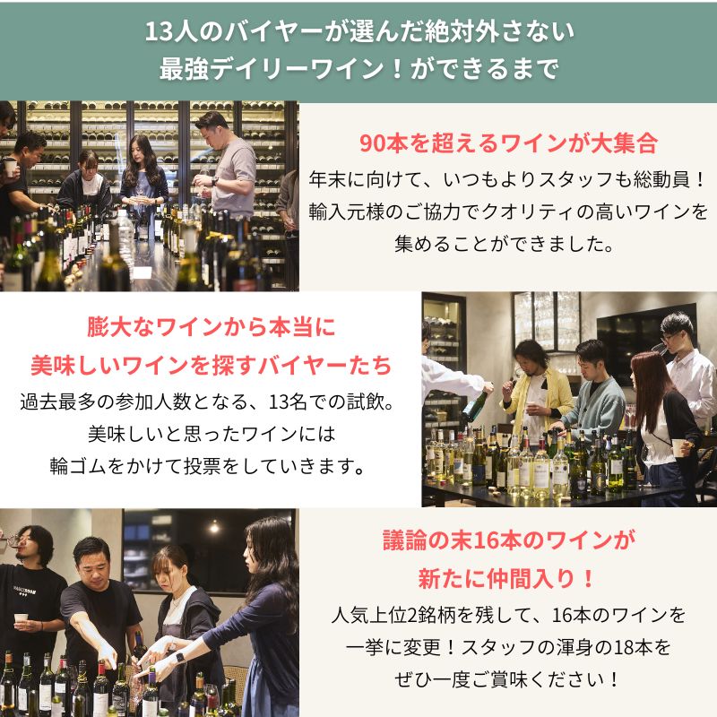 【送料無料】スタッフが本気で選んだ、最強デイリーワイン!6本でよりどり12,100円