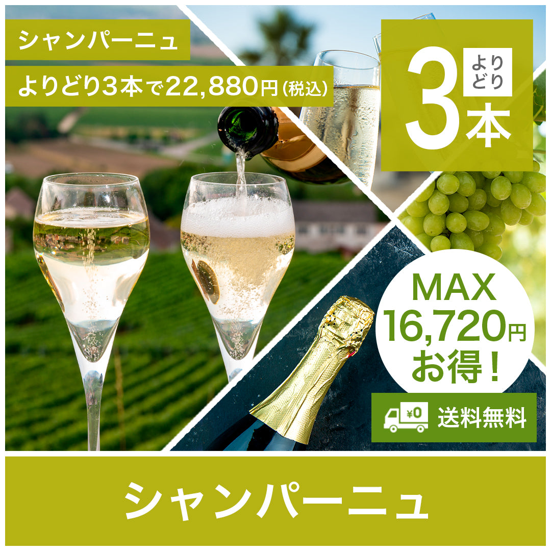 【送料無料】シャンパーニュ、よりどり3本22,880円!