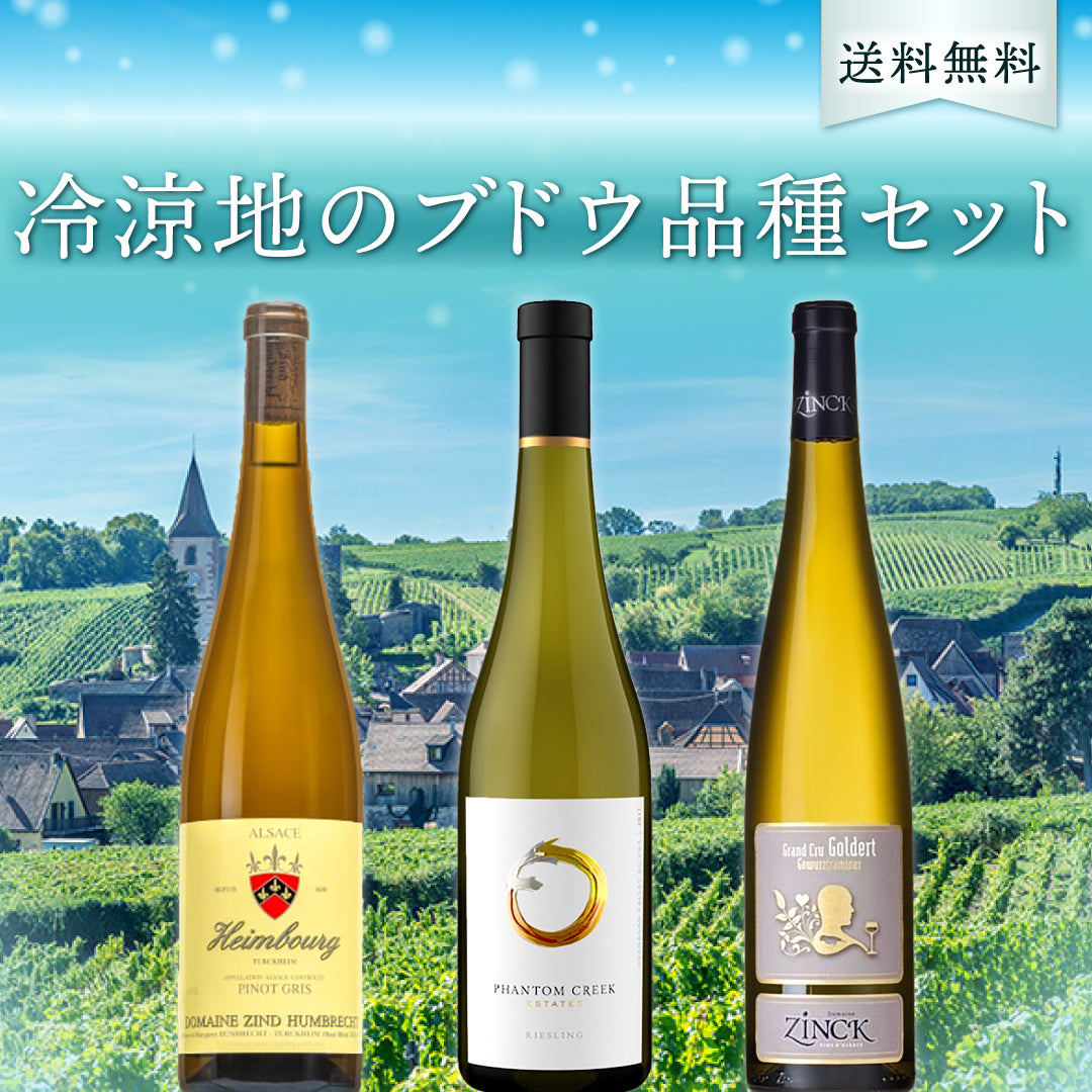 【送料無料】冷涼地のブドウ品種3本セット