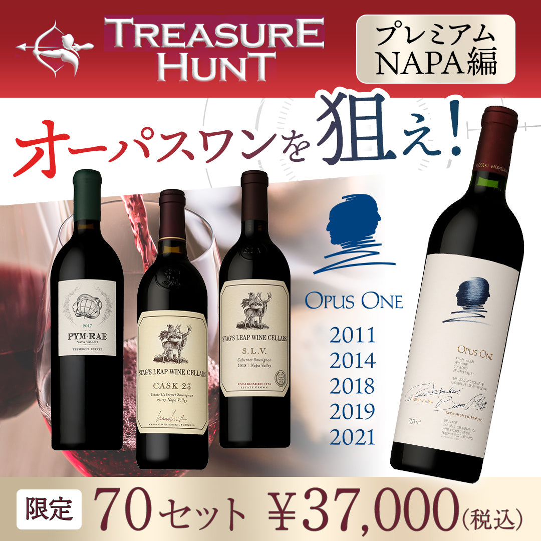 【ワインくじ】トレジャーハント:~プレミアムNAPA編~※お一人様2セットまで