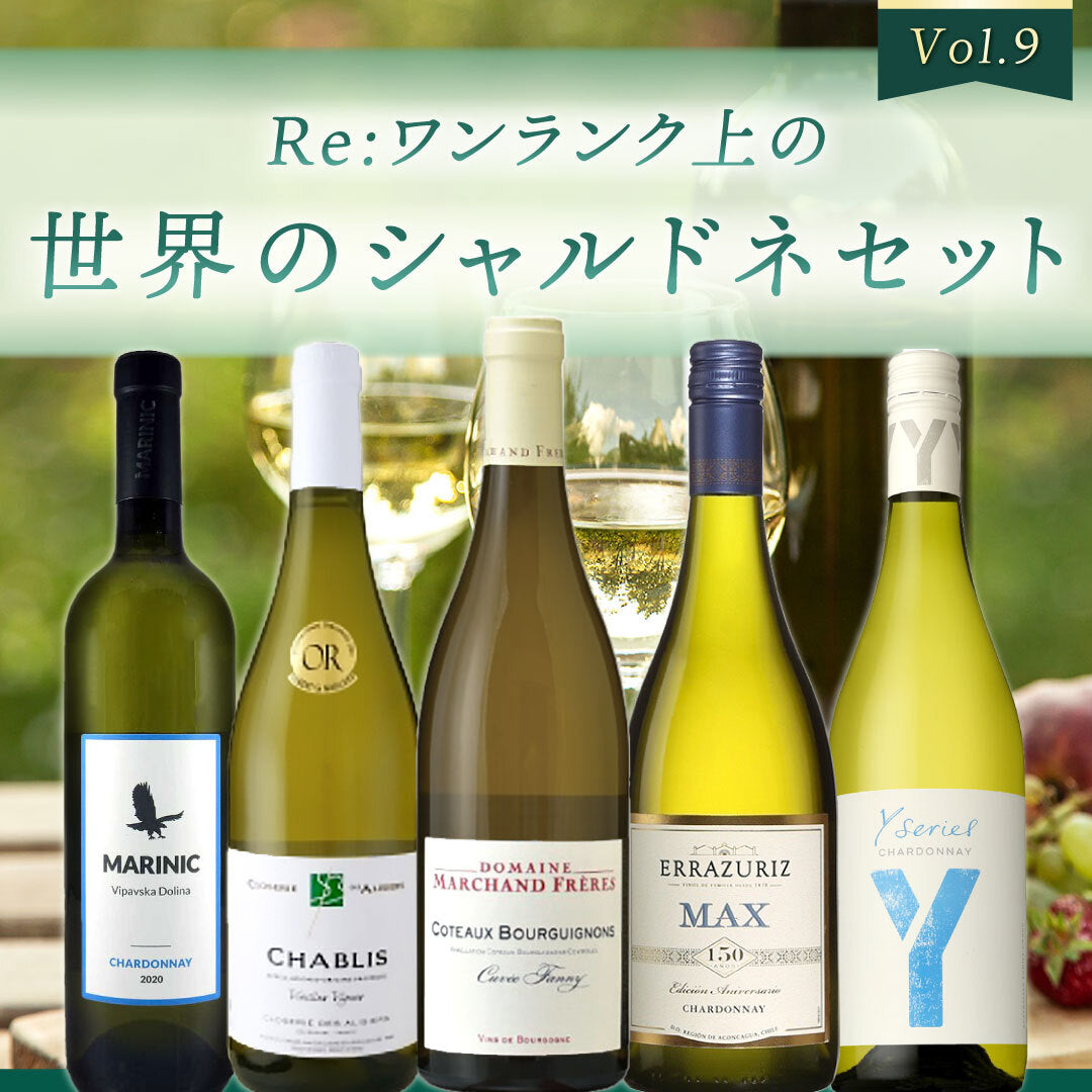 【送料無料】Re:ワンランク上の!世界のシャルドネ5本セット vol.9※倉庫出荷のため、店舗商品と同時注文不可