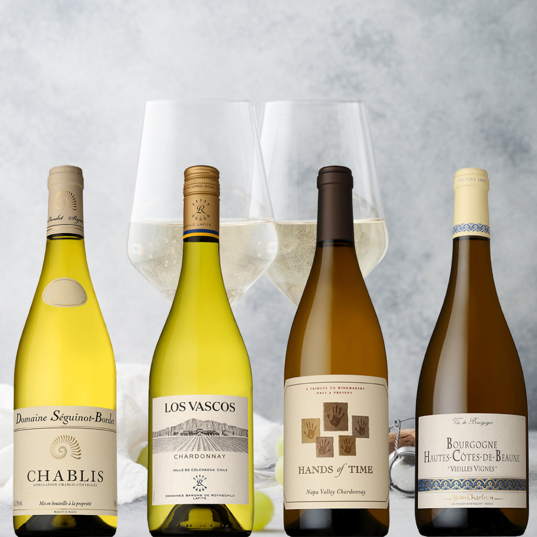 11月に飲みたいぶどう品種「シャルドネ」特集。やっぱり王道品種！スタイルの違いを楽しむ4本セット【送料無料】