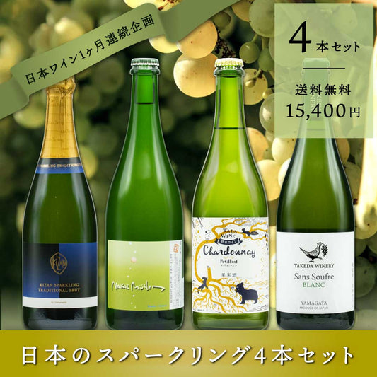 【飲んで応援企画｜deleteCプロジェクト】日本のスパークリング色々4本セット