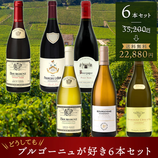 どうしてもブルゴーニュが好き 6本セット ※倉庫出荷のため、店舗商品と同時注文不可