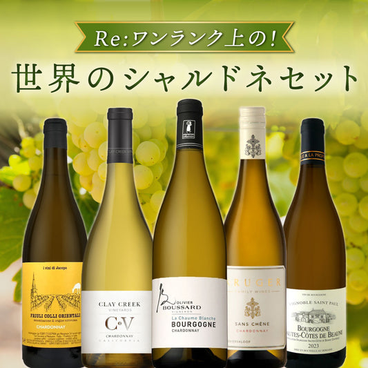 【送料無料】Re:ワンランク上の！世界のシャルドネ5本セット vol.5