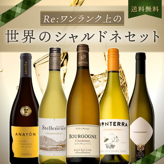 【送料無料】Re:ワンランク上の！世界のシャルドネ5本セット vol.6