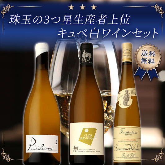 【送料無料・なんと40％オフ】フランスワインのトップを走る3つ星生産者からの、上位キュベ白ワイン3本セット！