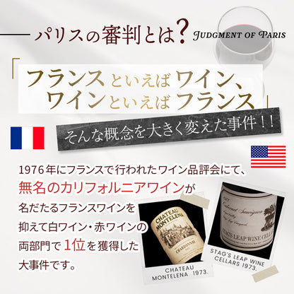 パリスの審判50周年記念福袋 ～メドック格付け46シャトー＋高級右岸VSカリフォルニア～【送料・クール代込み】 ※倉庫出荷のため、同時注文不可