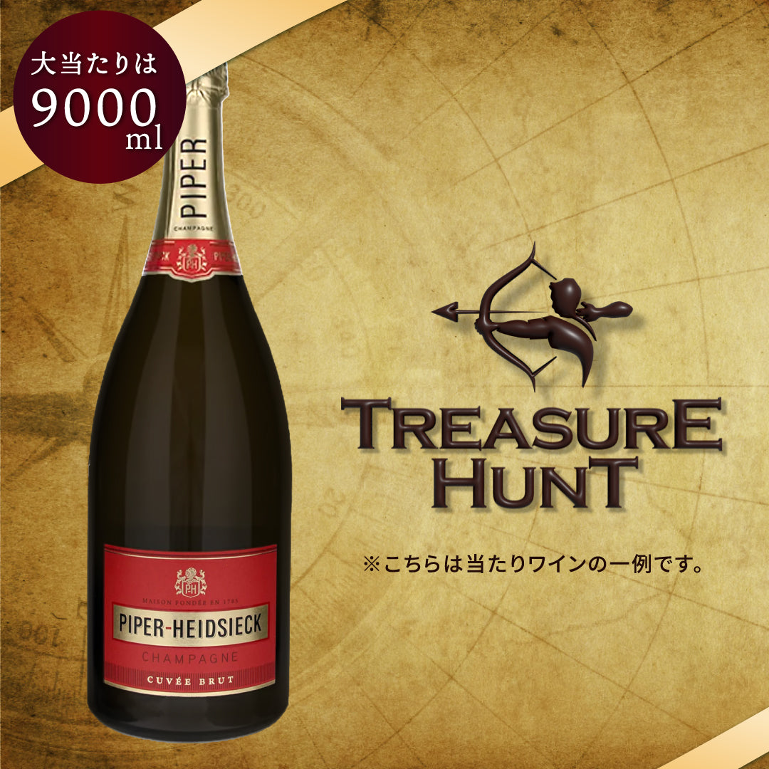 【ワインくじ】トレジャーハント：シャンパーニュ編 β ～当たりが ”とにかくデカイ” シャンパーニュ!!～※クール便でのお届け