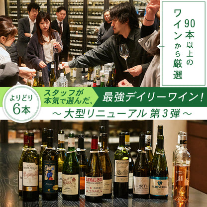 【送料無料】バイヤー厳選、最強デイリーワイン！6本よりどり12,980円