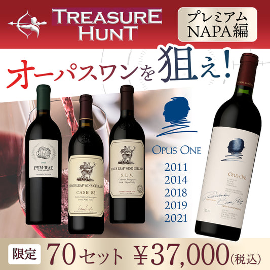 【ワインくじ】トレジャーハント：～プレミアムNAPA編～※お一人様2セットまで