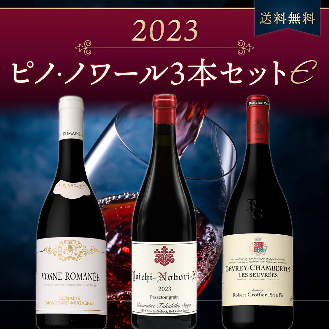 【送料無料・クール便でのお届け】2023ピノ・ノワール3本セットE