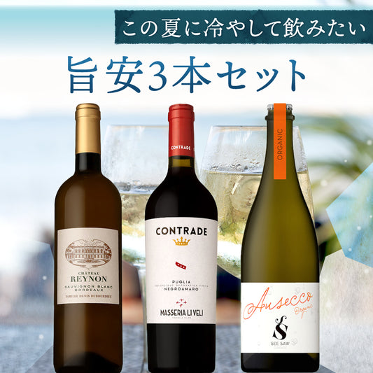 【6月～9月クール配送】この夏に冷やして飲みたい旨安3本セット