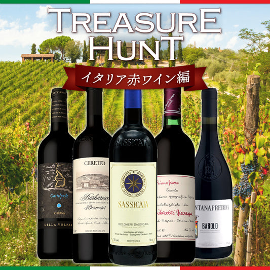【ワインくじ】トレジャーハント：イタリア赤ワイン編